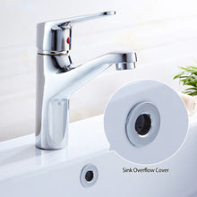 Load image into Gallery viewer, Replacement Copper Overflow Cover Basin Bathtub Overflow Outlet Decoration Cover Faucet Sink Silver Gold Black Brass Cover with Six-feet Ring
