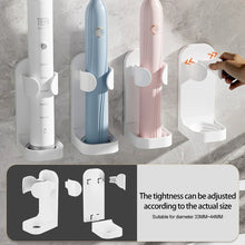 Load image into Gallery viewer, Electric Toothbrush Stand Rack Organizer Toothbrush Wall-Mounted Holder Electric Razor Rack Holder Space Saving Bathroom Accessories

