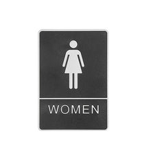 Load image into Gallery viewer, Bathroom Acrylic Label Self-adhesive Wall Mounted Toilet Guide Sticker WC Washroom Sign Mark Office Mall Removable Sticker
