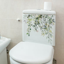 Load image into Gallery viewer, Green Plants Leaves Toilet Lid Stickers Self-ashesive Toilet Decoration Sticker Bathroom Waterproof Toilet Cover Decor Decal Sticker
