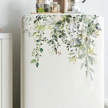 Load image into Gallery viewer, Green Plants Leaves Toilet Lid Stickers Self-ashesive Toilet Decoration Sticker Bathroom Waterproof Toilet Cover Decor Decal Sticker
