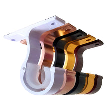 Load image into Gallery viewer, Thicken Aluminum Alloy Curtain Rod Brackets Home Ceiling Curtain Rod Installation Hook Room Drapery Wall Mounted Hanging Rack
