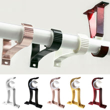 Load image into Gallery viewer, Thicken Aluminum Alloy Curtain Rod Brackets Home Ceiling Curtain Rod Installation Hook Room Drapery Wall Mounted Hanging Rack
