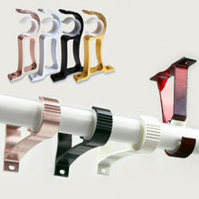 Load image into Gallery viewer, Thicken Aluminum Alloy Curtain Rod Brackets Home Ceiling Curtain Rod Installation Hook Room Drapery Wall Mounted Hanging Rack
