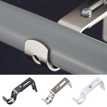 Load image into Gallery viewer, 2pcs Curtain Rod Bracket Adjustable Curtain Rod Installation Holders Universal Curtain Pole Rack Curtain Accessories
