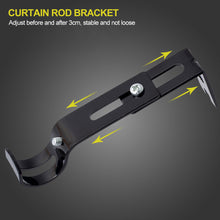 Load image into Gallery viewer, 2pcs Curtain Rod Bracket Adjustable Curtain Rod Installation Holders Universal Curtain Pole Rack Curtain Accessories
