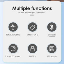 Load image into Gallery viewer, Cute USB 2.0 Animal Chip Reader 134.2kHz 125kHz Dog Cat Pet ISO 11784/85 Microchip Scanner Puppy Identification Rechargeable
