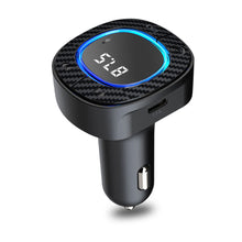 Load image into Gallery viewer, Car FM Transmitter Starry Atmosphere Light Bluetooth-compatible MP3 Player Type-C USB Port Charger Handsfree Call Auto Kit
