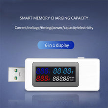 Load image into Gallery viewer, KWS USB Power Meter Tester Power Detector Current Voltage Charger Capacity Tester Meter Current Voltage Battery Capacity Tester
