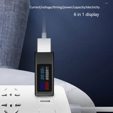 Load image into Gallery viewer, KWS USB Power Meter Tester Power Detector Current Voltage Charger Capacity Tester Meter Current Voltage Battery Capacity Tester
