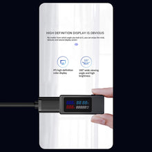 Load image into Gallery viewer, KWS USB Power Meter Tester Power Detector Current Voltage Charger Capacity Tester Meter Current Voltage Battery Capacity Tester
