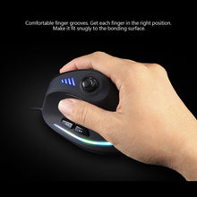 Load image into Gallery viewer, Vertical Gaming Mouse Programmable USB Wired RGB Optical Mouse 11 Buttons 10000 DPI Adjustable Ergonomic Gamer Mice
