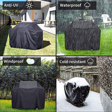 Load image into Gallery viewer, Outdoor BBQ Dust Cover BBQ Grill Barbeque Cover Waterproof Weber Heavy Duty Grill Cover Rain Protective Round Barbecue Cover
