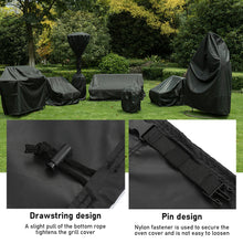 Load image into Gallery viewer, Outdoor BBQ Dust Cover BBQ Grill Barbeque Cover Waterproof Weber Heavy Duty Grill Cover Rain Protective Round Barbecue Cover
