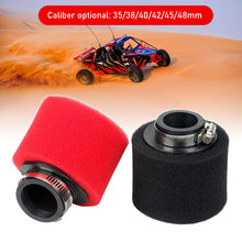 Load image into Gallery viewer, ATV Motorcycle Foam Air Filter 35mm 38mm 42mm 45mm 48mm Straight Elbow Sponge Cleaner Moped for Scooter Dirt Pit Bike
