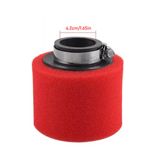 Load image into Gallery viewer, ATV Motorcycle Foam Air Filter 35mm 38mm 42mm 45mm 48mm Straight Elbow Sponge Cleaner Moped for Scooter Dirt Pit Bike
