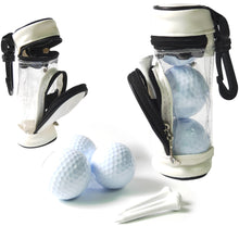 Load image into Gallery viewer, 1PC Golf Small Ball Bag PU Waist Pack Golf Accessories Storage Bag Includes 3 Balls And 3 Nails
