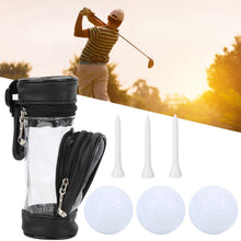 Load image into Gallery viewer, 1PC Golf Small Ball Bag PU Waist Pack Golf Accessories Storage Bag Includes 3 Balls And 3 Nails
