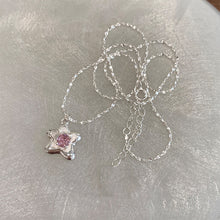 Load image into Gallery viewer, Pink Zircon Star Pendant Necklace Temperamental Sweet Alloy Collar Chain Necklace Versatile Jewelry for Women

