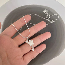 Load image into Gallery viewer, Silver Five Pointed Star Shell Pearl Pendant Necklace Niche Versatile Alloy Collar Chain Necklace Women Jewelry
