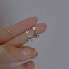 Load image into Gallery viewer, Cosmic Star River Earrings Blue Opal Niche Unique Planet Earrings Ear Studs Women Versatile Ear Jewelry
