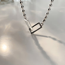 Load image into Gallery viewer, Geometric Square Interlocking Round Bead Bracelet Fashionable Personalized Alloy Bracelet Hand Jewelry for Women
