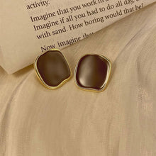 Load image into Gallery viewer, Retro Irregular Square Earrings Fashionable Versatile Alloy Earrings Ear Studs Women Ear Jewelry Accessories
