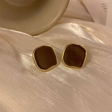 Load image into Gallery viewer, Retro Irregular Square Earrings Fashionable Versatile Alloy Earrings Ear Studs Women Ear Jewelry Accessories
