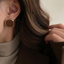Load image into Gallery viewer, Retro Irregular Square Earrings Fashionable Versatile Alloy Earrings Ear Studs Women Ear Jewelry Accessories
