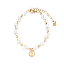 Load image into Gallery viewer, Vintage Niche Wrapped Pearl Bracelet Temperamental Alloy Beaded Human Figure Pendant Bracelet Hand Jewelry
