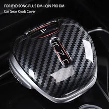 Load image into Gallery viewer, Carbon Fiber Car Gear Shift Knob Cover Gear Sticker Pattern for BYD Song Plus DM-i Qin Pro DM Accessories
