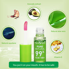 Load image into Gallery viewer, Natural Aloe Vera Color Changing Lip Glaze Hydrating Moisturizing Lip Oil Temperature Color Changing Mirror Lip Oil Lip Balm

