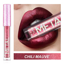 Load image into Gallery viewer, Metallic Liquid Lipstick Lip Gloss Non-stick Cup Pearl Gloss Makeup Lip Gloss Waterproof Long Lasting Gold Flash Liquid Lipstick
