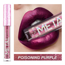 Load image into Gallery viewer, Metallic Liquid Lipstick Lip Gloss Non-stick Cup Pearl Gloss Makeup Lip Gloss Waterproof Long Lasting Gold Flash Liquid Lipstick
