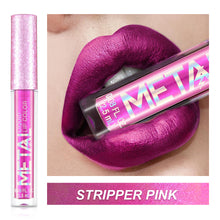 Load image into Gallery viewer, Metallic Liquid Lipstick Lip Gloss Non-stick Cup Pearl Gloss Makeup Lip Gloss Waterproof Long Lasting Gold Flash Liquid Lipstick
