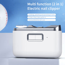 Load image into Gallery viewer, Fully Automatic Multifunctional Nail Grinder 2-in-1 Electric Nail Clipper Polishing Bright Nail Clipper
