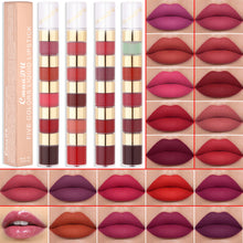 Load image into Gallery viewer, 5 Colors Velvet Matte Lipstick Waterproof Sweatproof Long-lasting Non-fading Nude Lip Gloss Lip Makeup Cosmetics
