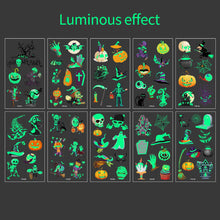 Load image into Gallery viewer, 10pcs Luminous Kids Temporary Tattoo Sticker Fake Christmas Flash Waterproof Small Body Cartoon Christmas Children Tattoo Sticker
