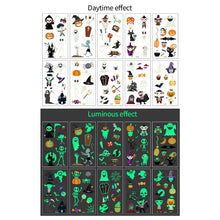 Load image into Gallery viewer, 10pcs Luminous Kids Temporary Tattoo Sticker Fake Christmas Flash Waterproof Small Body Cartoon Christmas Children Tattoo Sticker
