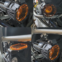Load image into Gallery viewer, Pari Flipable Motorcycle Fog Light Guard Lamp Protector Cover For BMW R1250RS G310R S1000XR S1000RR C650 F850GS R1200GS F750GS R1250GS Adventure
