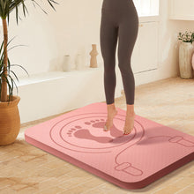 Load image into Gallery viewer, Home TPE Yoga Mat Professional Indoor Shock Absorption Non-Slip Sound Insulation Cordless Skipping Mat Sports Weight Loss Fitness Cushion
