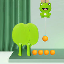 Load image into Gallery viewer, Indoor Hanging Table Tennis Trainer Automatic Line Up Door Frame Suspended Table Tennis Ball Machine Hand And Foot Coordination Vision Exerciser
