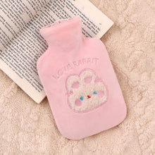 Load image into Gallery viewer, 1Pc 350ml Cute Warm Hot Water Bottle Bag Girl Warm Belly Warmer Filled Explosion-proof Portable Winter Reusable Hand Warmer
