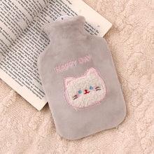 Load image into Gallery viewer, 1Pc 350ml Cute Warm Hot Water Bottle Bag Girl Warm Belly Warmer Filled Explosion-proof Portable Winter Reusable Hand Warmer
