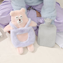 Load image into Gallery viewer, 1Pc 750ml Cute Warm Hot Water Bottle Bag Girl Warm Belly Warmer Filled Explosion-proof Portable Winter Reusable Hand Warmer
