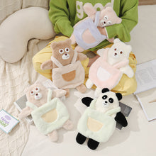 Load image into Gallery viewer, 1Pc 750ml Cute Warm Hot Water Bottle Bag Girl Warm Belly Warmer Filled Explosion-proof Portable Winter Reusable Hand Warmer
