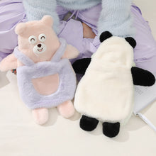 Load image into Gallery viewer, 1Pc 750ml Cute Warm Hot Water Bottle Bag Girl Warm Belly Warmer Filled Explosion-proof Portable Winter Reusable Hand Warmer
