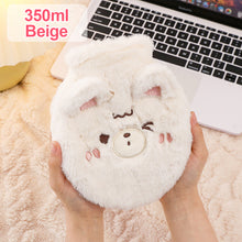 Load image into Gallery viewer, 1Pc 350ml Cute Warm Hot Water Bottle Bag Girl Warm Belly Warmer Filled Explosion-proof Portable Winter Reusable Hand Warmer
