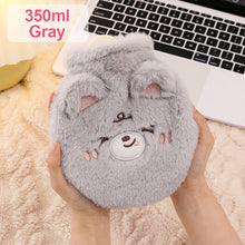 Load image into Gallery viewer, 1Pc 350ml Cute Warm Hot Water Bottle Bag Girl Warm Belly Warmer Filled Explosion-proof Portable Winter Reusable Hand Warmer
