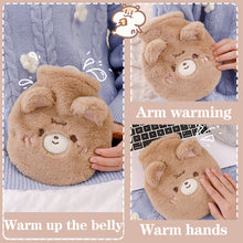 Load image into Gallery viewer, 1Pc 350ml Cute Warm Hot Water Bottle Bag Girl Warm Belly Warmer Filled Explosion-proof Portable Winter Reusable Hand Warmer

